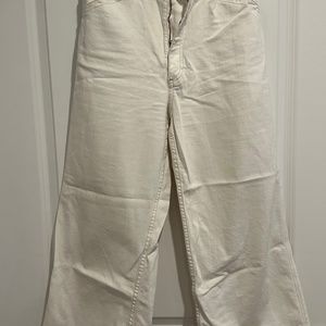 Adriano Goldschmied Rosie Off-White Size 29R Worker Wide Leg Jeans